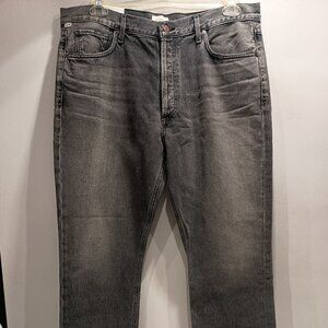 NWT Citizens of Humanity Charlotte Women’s Size 33 Gray Straight Leg Jeans Denim